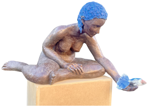En la mano de todo lo imposible vive la esperanza by Esther Tenedor, Sculpture for Sale on Select