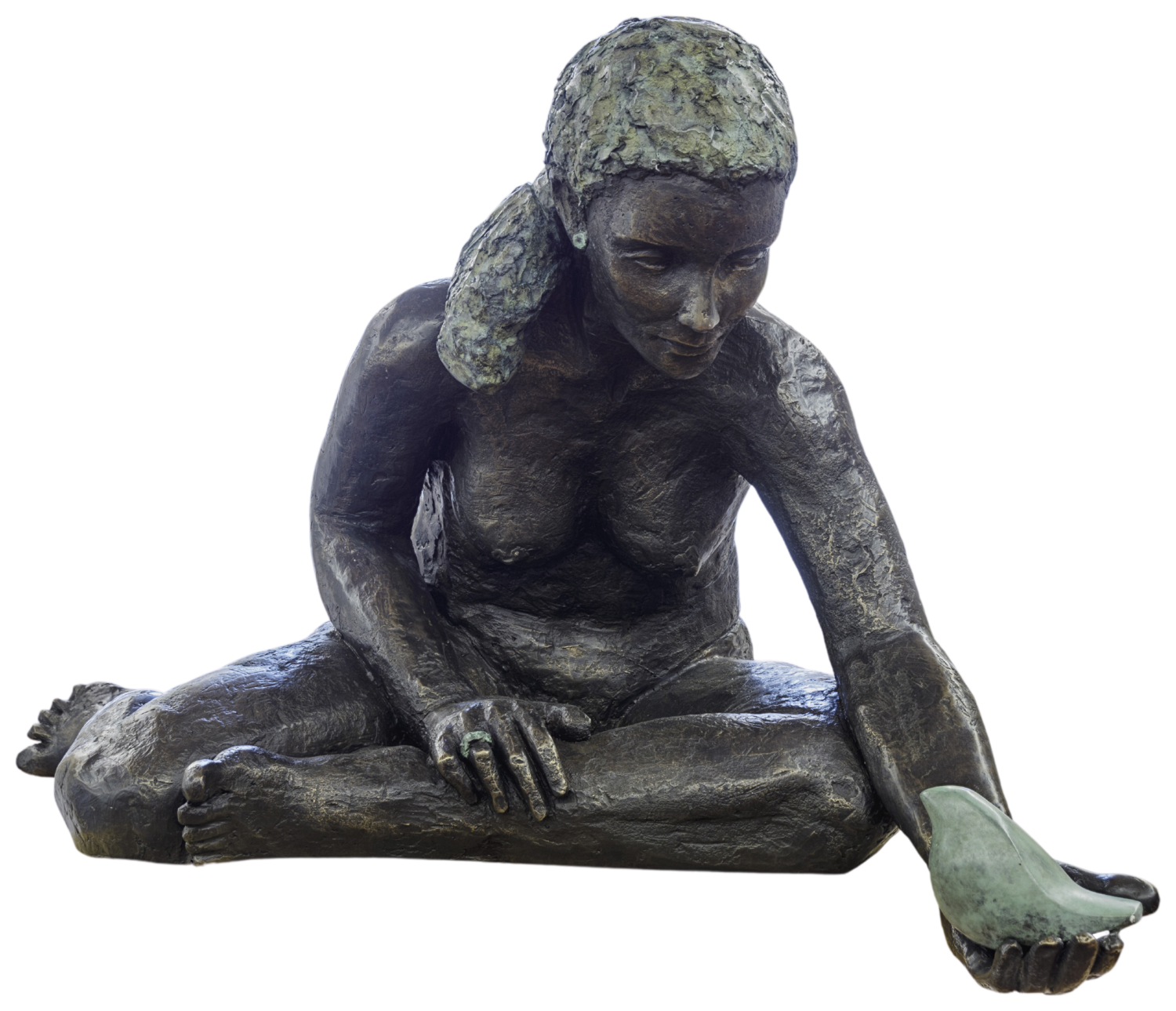 Sutak, mujer pájaro Esther Tenedor Sculpture for sale