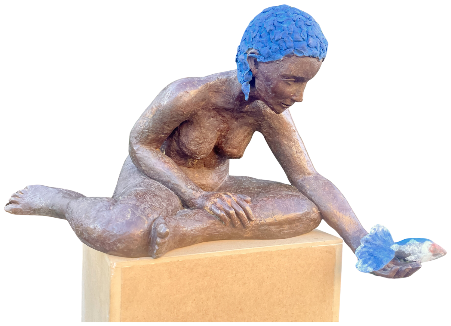 En la mano de todo lo imposible vive la esperanza Esther Tenedor Sculpture for sale