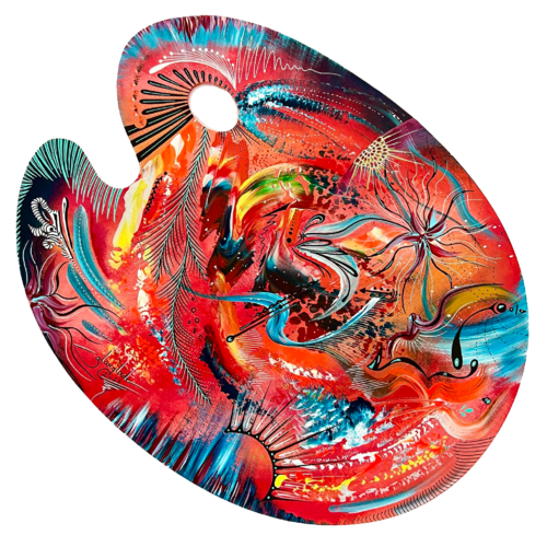 Insaisissable palette (ovale) by Sandrine Langlade, Sculpture for Sale on Select