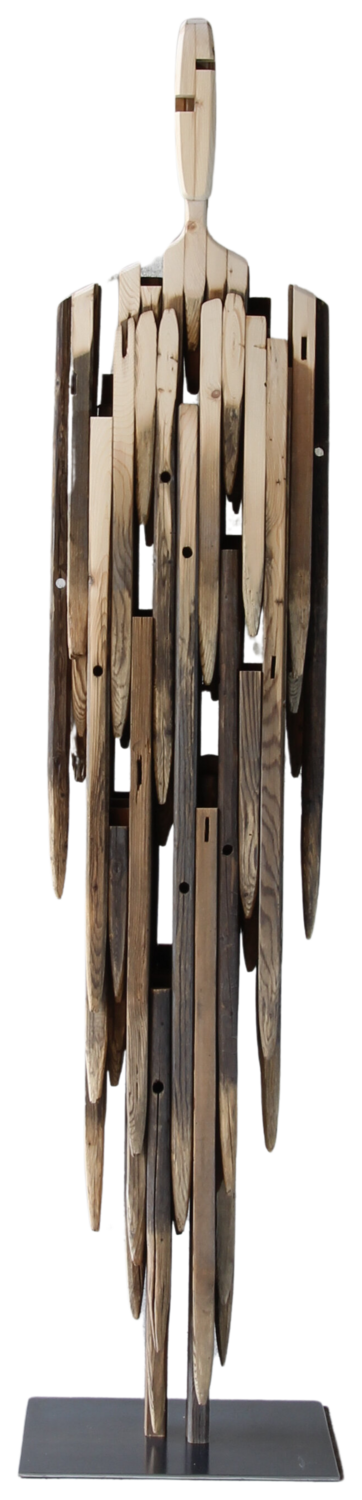 human flow NARVI Manfred Hellweger Sculpture for sale