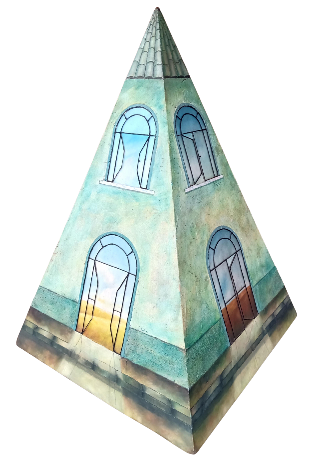 Pyramid seasons Antonio Presti Sculpture for sale