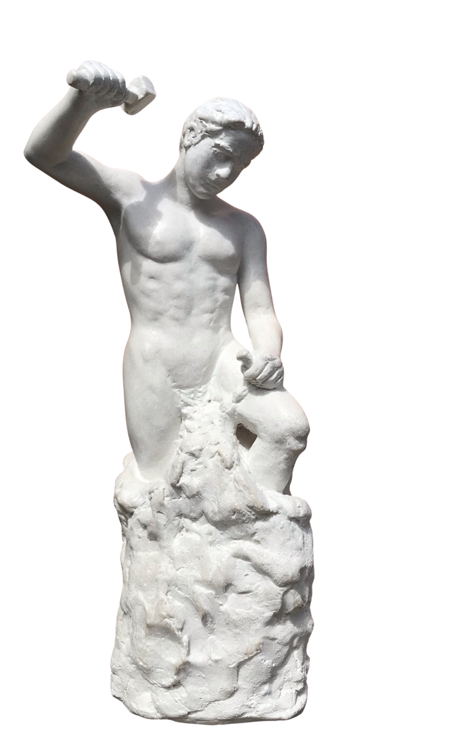 Hombre tallandose a si moismo martha escondeur Sculpture for sale