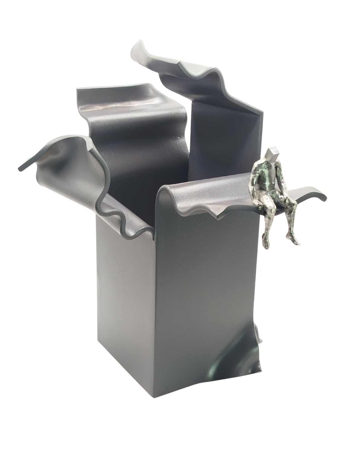 Box in the wind Achezegag Sculpture for sale
