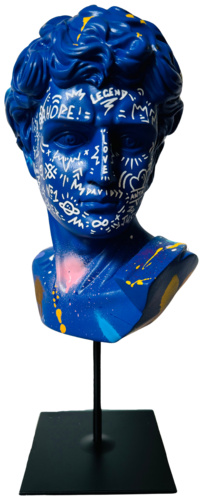DEEP BLUE DAVID by RS Artist, Sculpture for Sale on Select