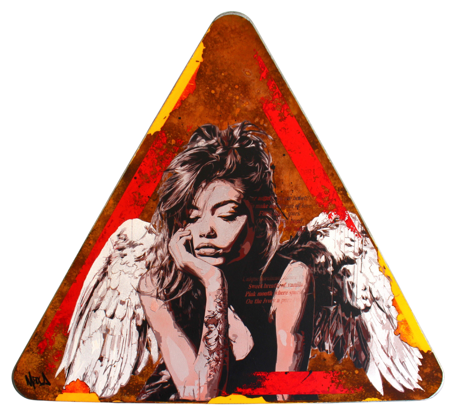 rust angel Maxime Andriot Sculpture for sale