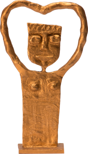 Herzfrau - Warmhearted Woman #1281 by ISOLDEN, Sculpture for Sale on Select