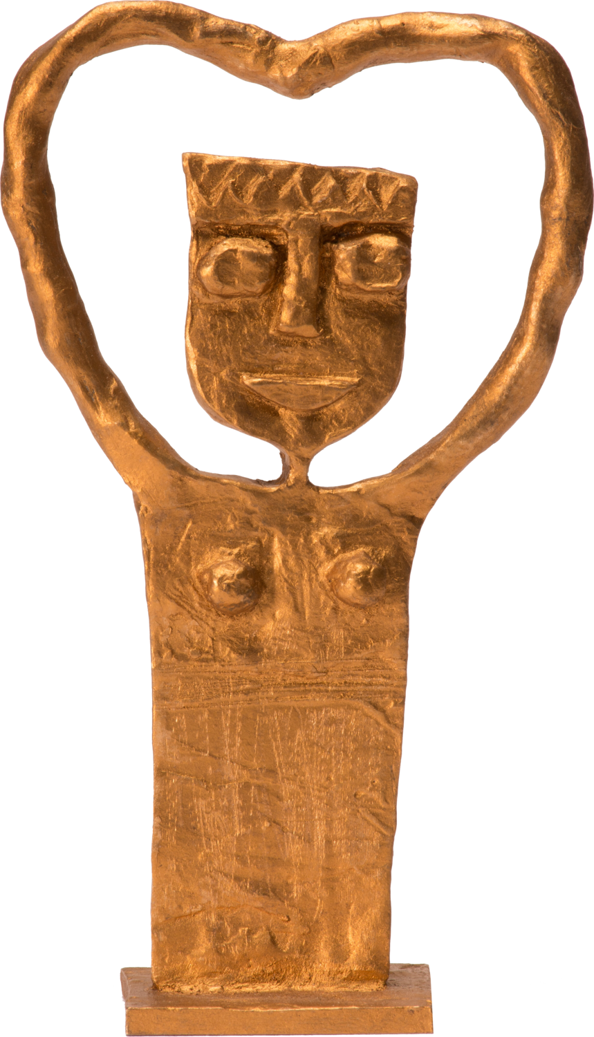 Herzfrau - Warmhearted Woman #1281 ISOLDEN Sculpture for sale