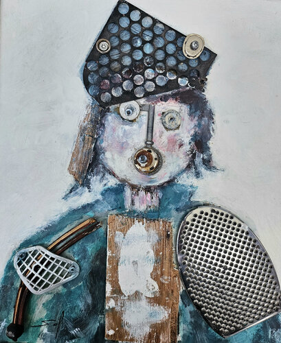 J'adooore me déguiser! -o.R 31x36 / mR 38,5x44 - 2025 by Sof - Sophie Voigt-Chadeyron, Sculpture for Sale on Select