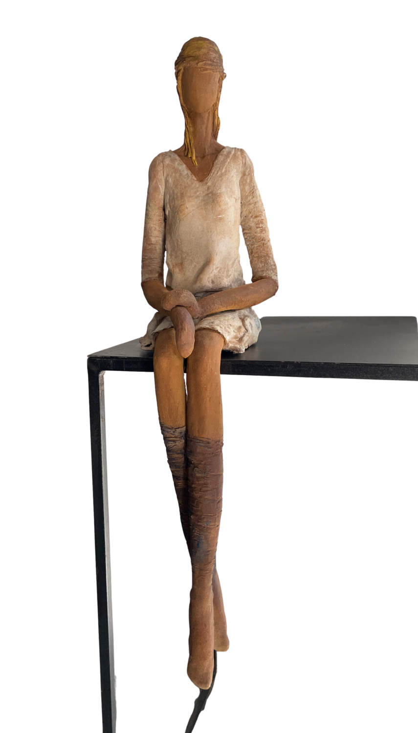 Pause Marie-Madeleine Vitrolles Sculpture for sale