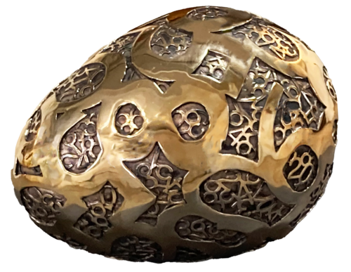 Big Egg – Scultura in bronzo del progetto From "0" to Infinity by Paolo Grassi, Sculpture for Sale on Select