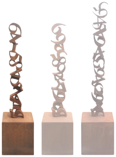 Steli – Scultura verticale in ferro ossidato dal progetto From "0" to Infinity by Paolo Grassi, Sculpture for Sale on Select