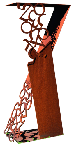 Marilena – Scultura monumentale in acciaio Cor-Ten ispirata alla Musa dell’artista by Paolo Grassi, Sculpture for Sale on Select