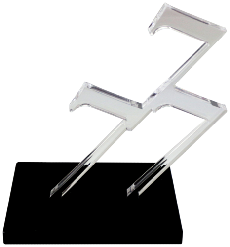 777 – Scultura in plexiglass su cifra simbolica e ripetizione numerica by Paolo Grassi, Sculpture for Sale on Select