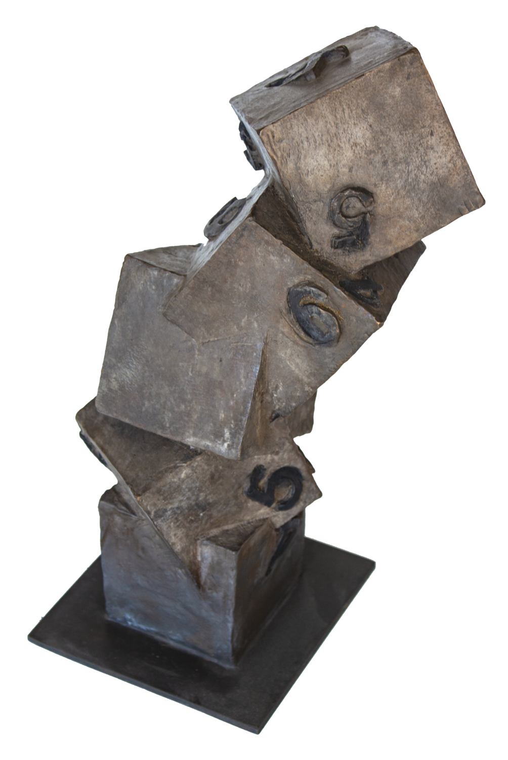 5Cubes – Composizione minimalista in bronzo numerato Paolo Grassi Sculpture for sale