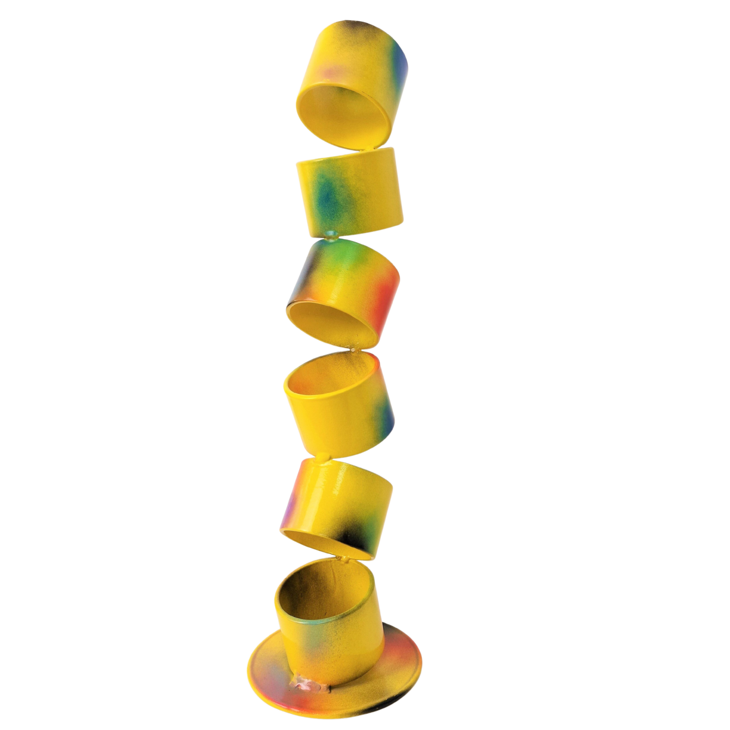 Yellow vibrations José Soler Art Sculpture for sale