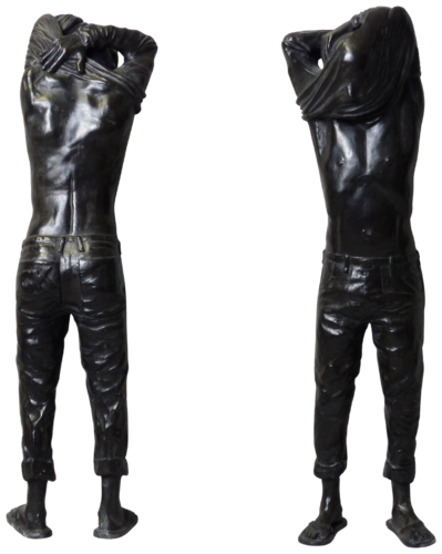 Peek-a-boo COUPLE (man-man) by Carole Kohler, Sculpture for Sale on Select
