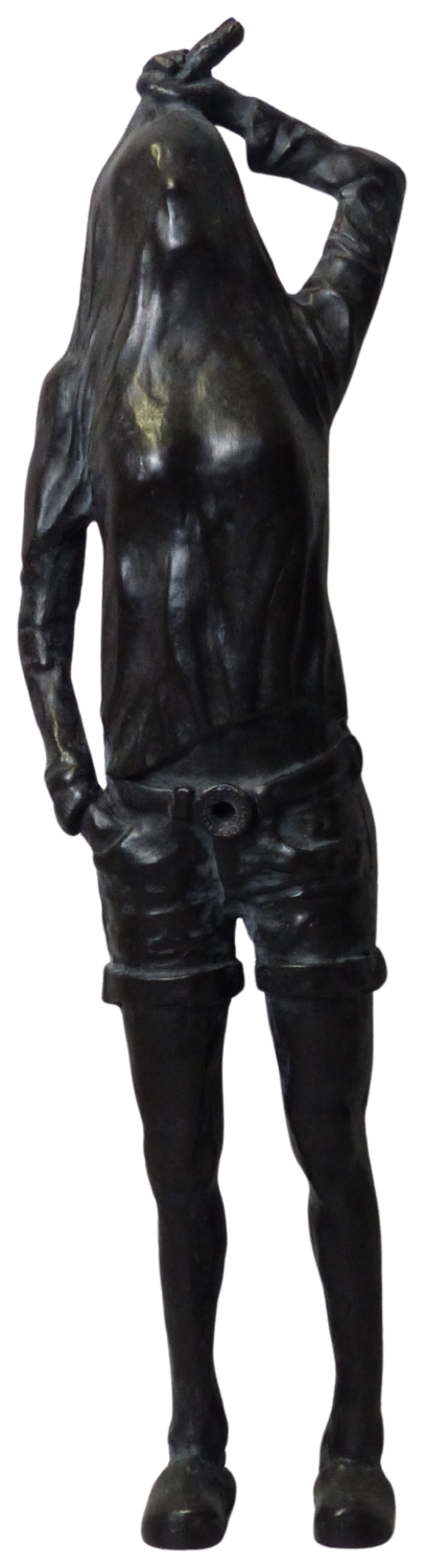 Peek-a-boo SINGLE WOMAN Carole Kohler Sculpture for sale