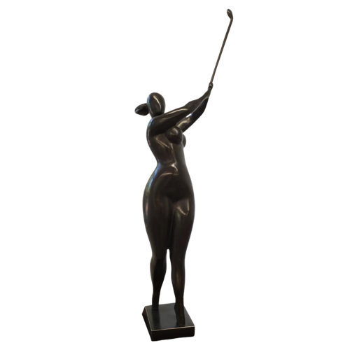 "Golf" Contemporary Bronze Body Sculpture by Veaceslav Jiglitski, Sculpture for Sale on Select
