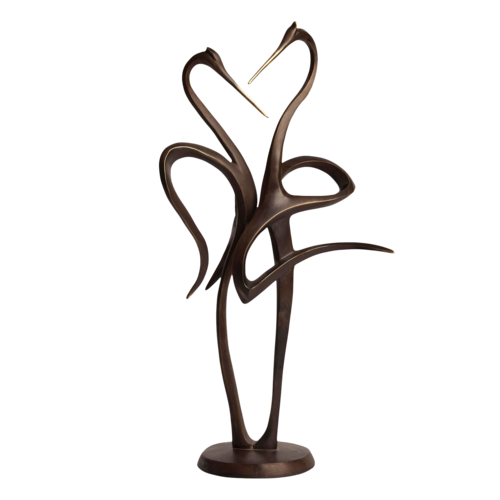 "Storks" Contemporary Figurative Bird Bronze Sculpture by Veaceslav Jiglitski, Sculpture for Sale on Select