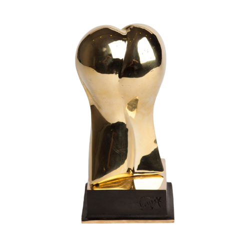 "Merger" Contemporary Abstract Bronze Sculpture by Veaceslav Jiglitski, Sculpture for Sale on Select
