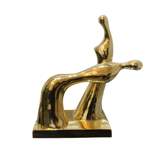 "Worship" Contemporary Abstract Bronze Sculpture by Veaceslav Jiglitski, Sculpture for Sale on Select