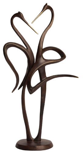"Storks" Contemporary Figurative Bird Bronze Sculpture by Veaceslav Jiglitski, Sculpture for Sale on Select