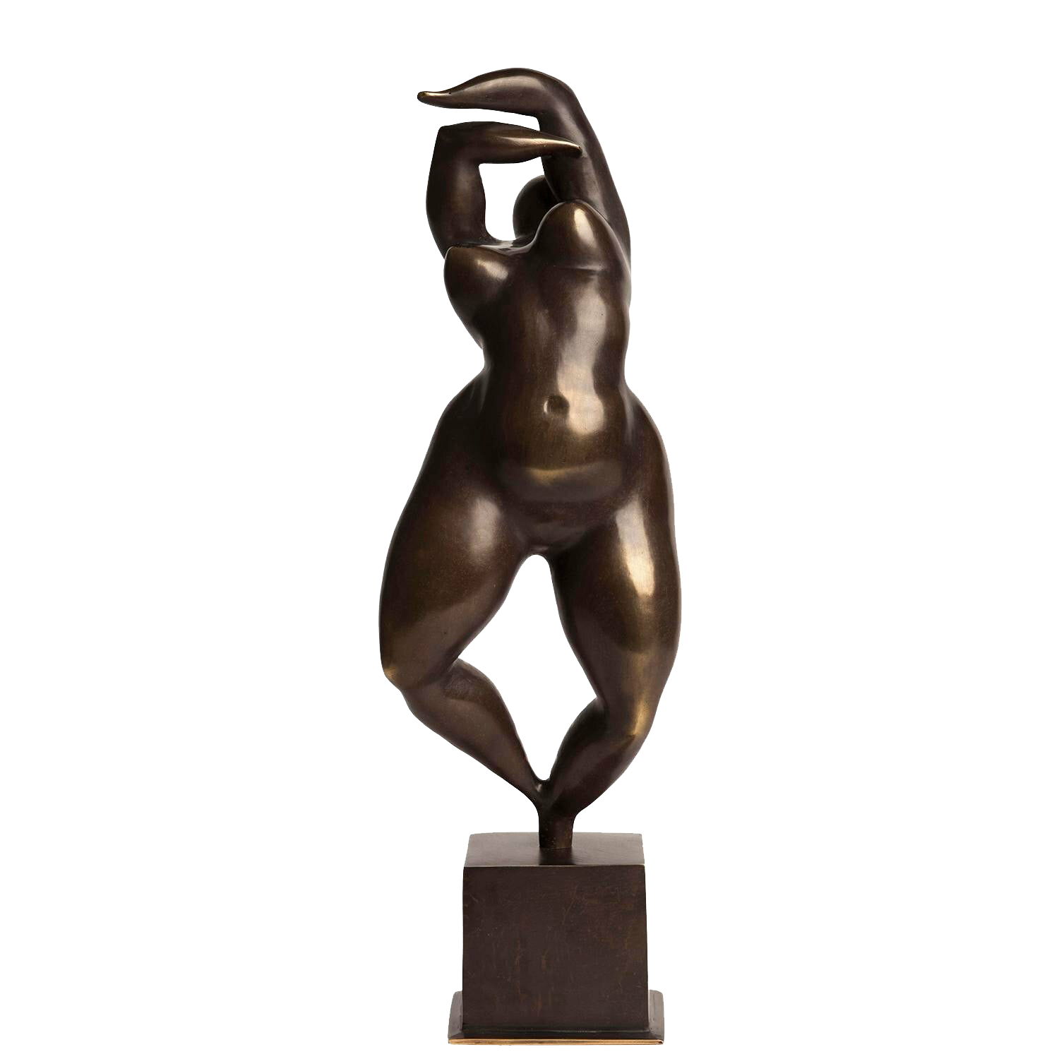 "Winter" Contemporary Figurative Woman Bronze Sculpture Veaceslav Jiglitski Sculpture for sale