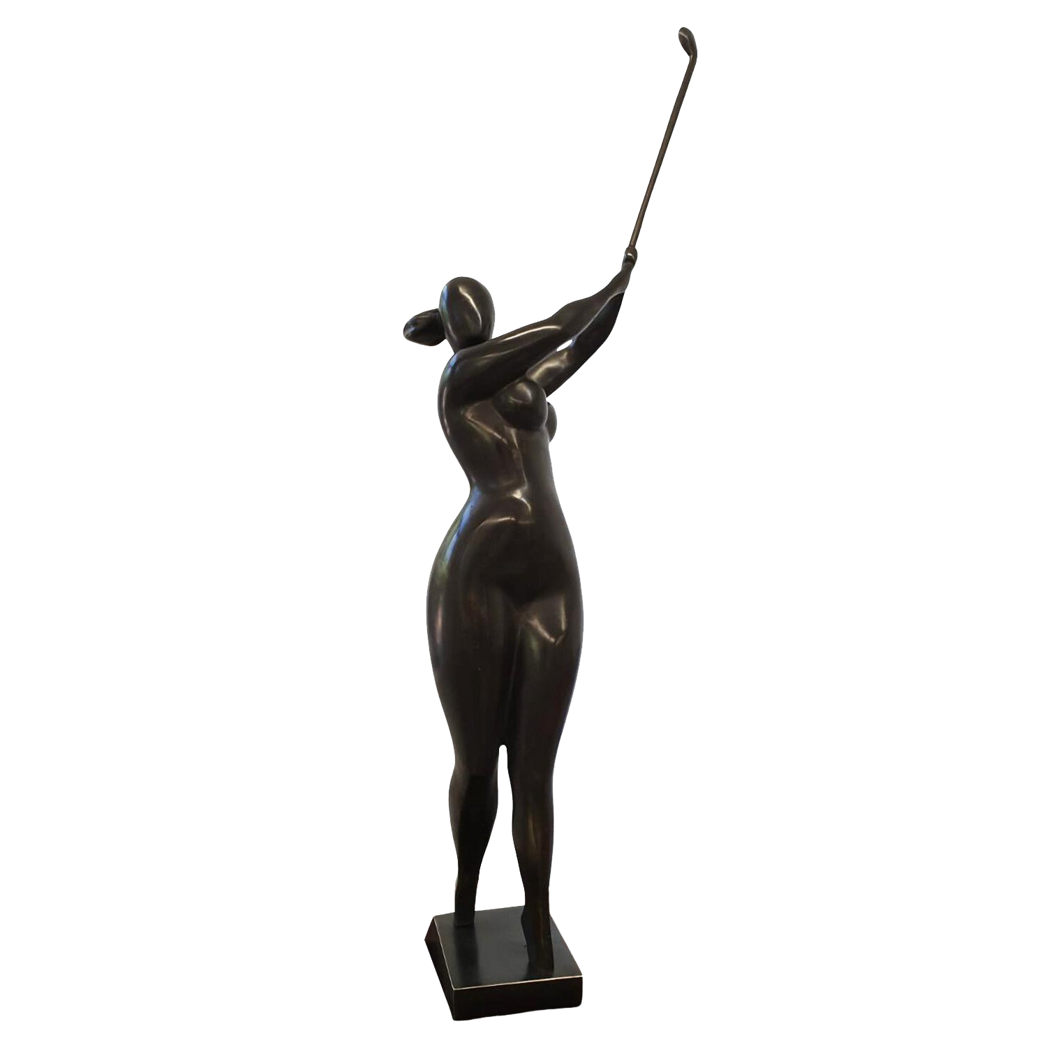 "Golf" Contemporary Bronze Body Sculpture Veaceslav Jiglitski Sculpture for sale