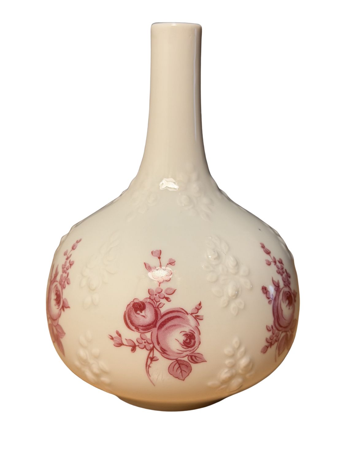 Vintage Dresden Porcelain Floral Potpourri / Pomander Vase – Crown W Mark 1764 – Germany Brüder Peter & Arkadi Martyniuk Sculpture for sale