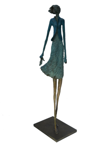 La Femme dans le Vent by Manoyan Nathalie Olivier, Sculpture for Sale on Select
