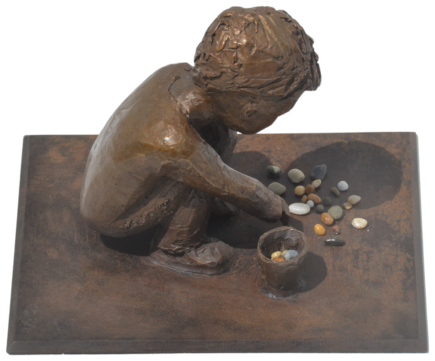 Les Petits Trésors et le Seau Manoyan Nathalie Olivier Sculpture for sale
