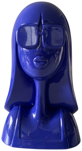 Lily bleu Klein by Caroline Montigneaux, Sculpture for Sale on Select