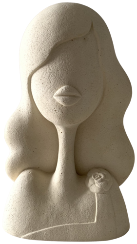 Lilou en pierre by Caroline Montigneaux, Sculpture for Sale on Select