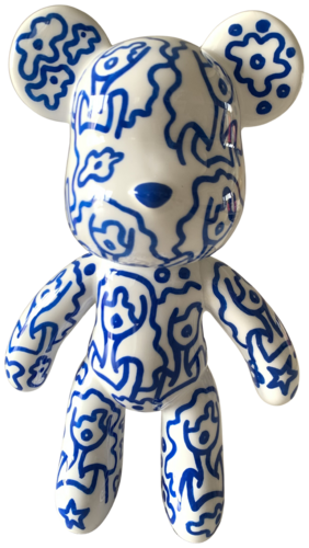 Marcel blanc/bleu by Caroline Montigneaux, Sculpture for Sale on Select