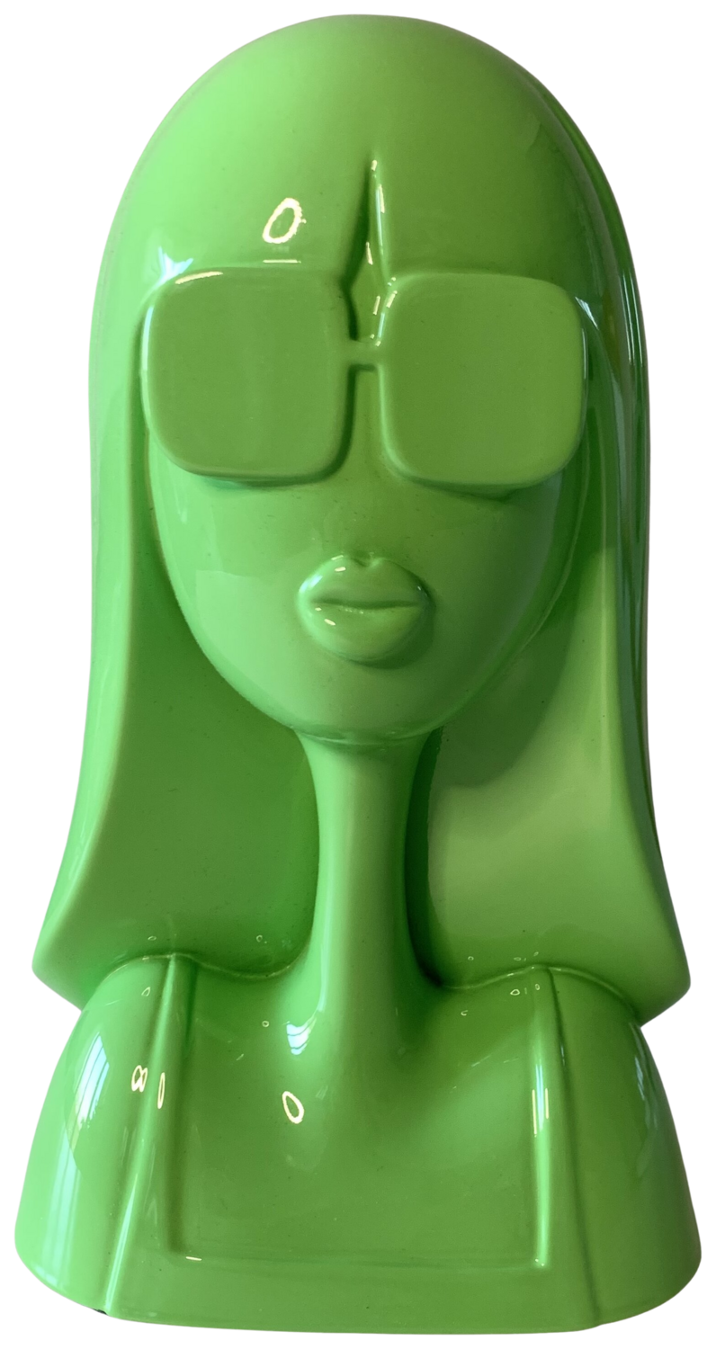 Lily verte Caroline Montigneaux Sculpture for sale
