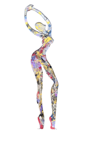 Danseuse en S or 50cm by PatMoli, Sculpture for Sale on Select