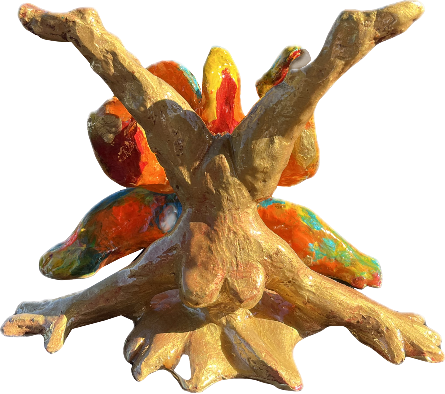 Femme sous emprise & prédateur en couleur PatMoli Sculpture for sale