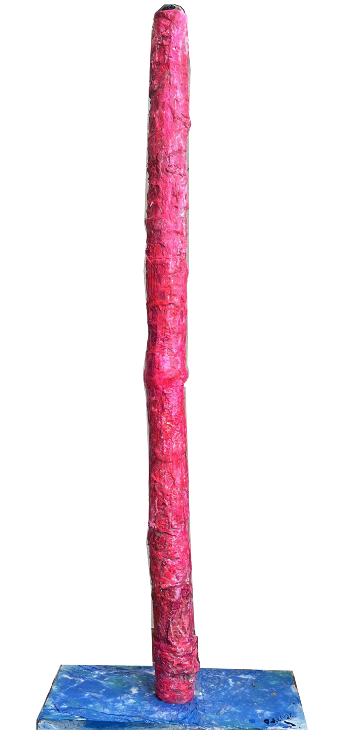 Arbre rose fluo PatMoli Sculpture for sale
