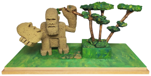 Hamlet in the Jungle. To be or not to be an Ape? by Daniele Nannini, Sculpture for Sale on Select