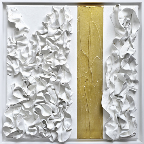 White Ruffles & Gold by Svetlana Saratova, Sculpture for Sale on Select