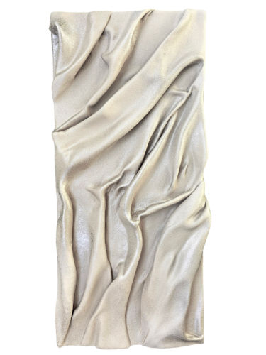 Sculptural folds N2. Pearl by Svetlana Saratova, Sculpture for Sale on Select