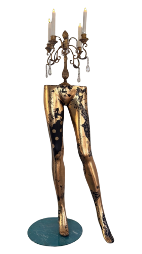 Golden legs by Brigitte Dravet, Sculpture for Sale on Select