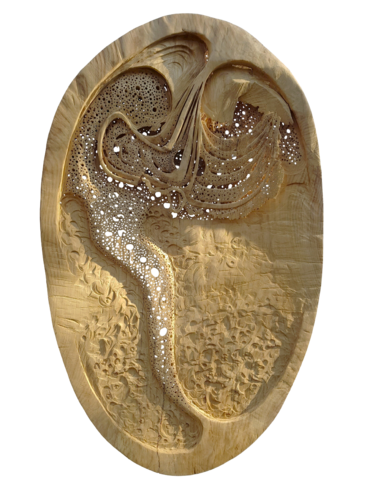 ovale Siebstruktur by Olli Marschall, Sculpture for Sale on Select