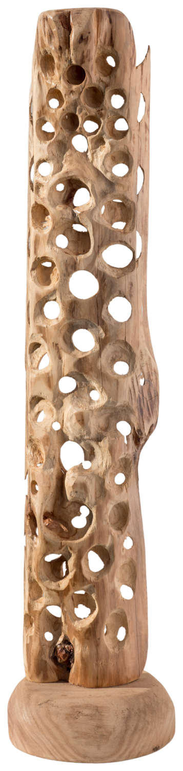 Blasenfeld trifft Wannenfeld- Zeder- 110x28x28 cm Olli Marschall Sculpture for sale