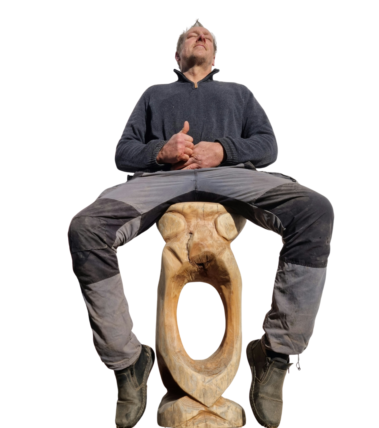 Robinien Schnabel (Barhocker) Olli Marschall Sculpture for sale