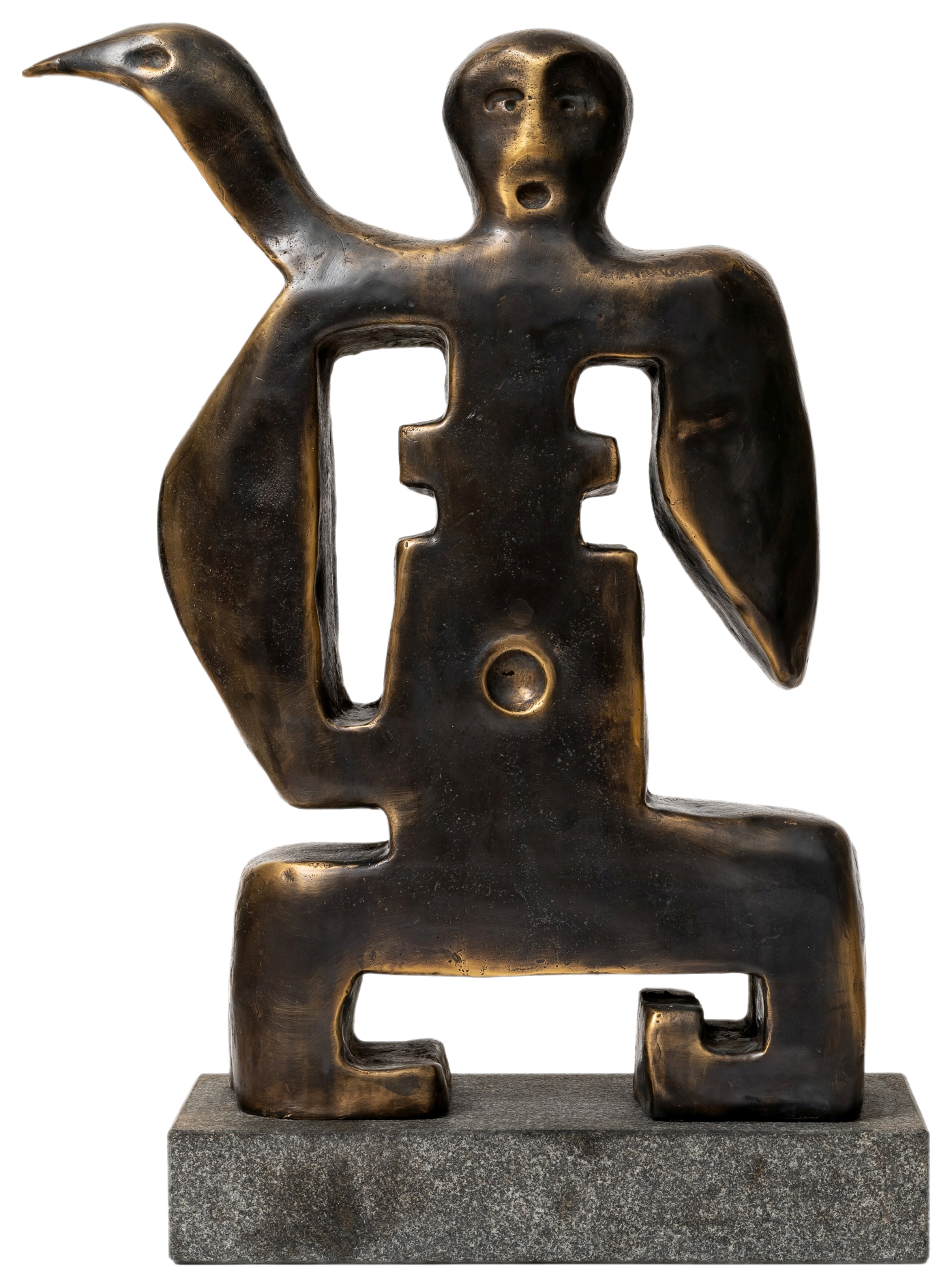 Figure with Bird in Her Hands