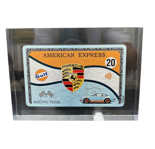 Plexi Card Amex Porsche Gulf by N NATHAN, Sculpture for Sale on Select