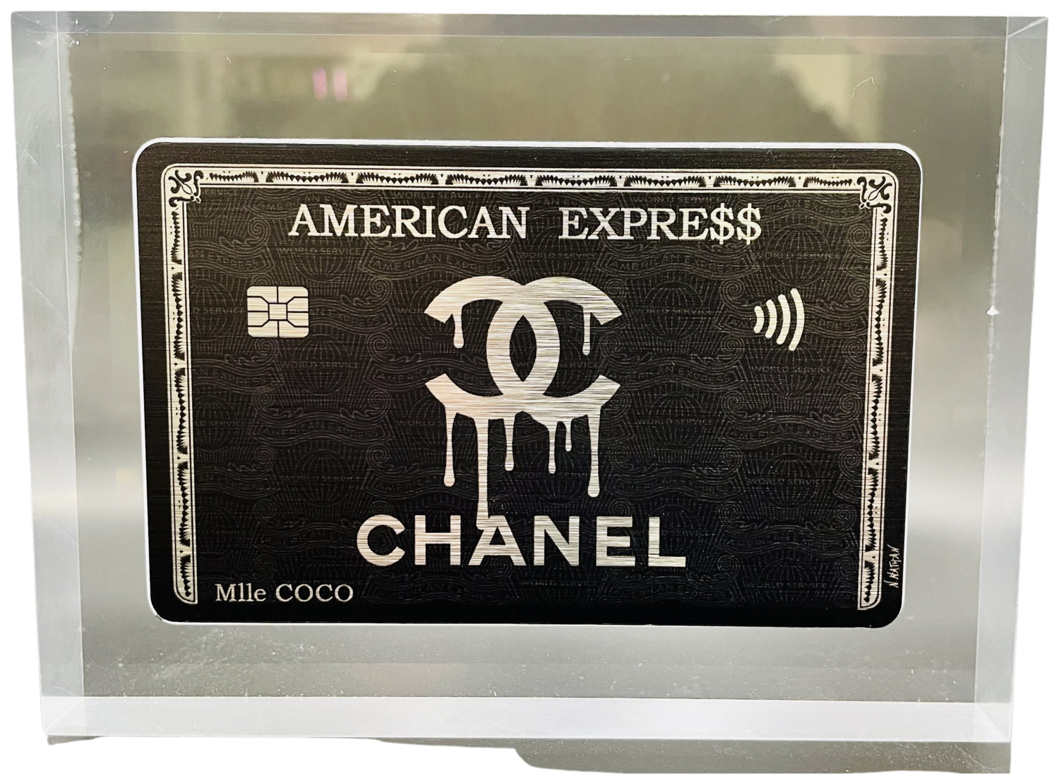 plexi card amex Chanel N NATHAN Sculpture for sale