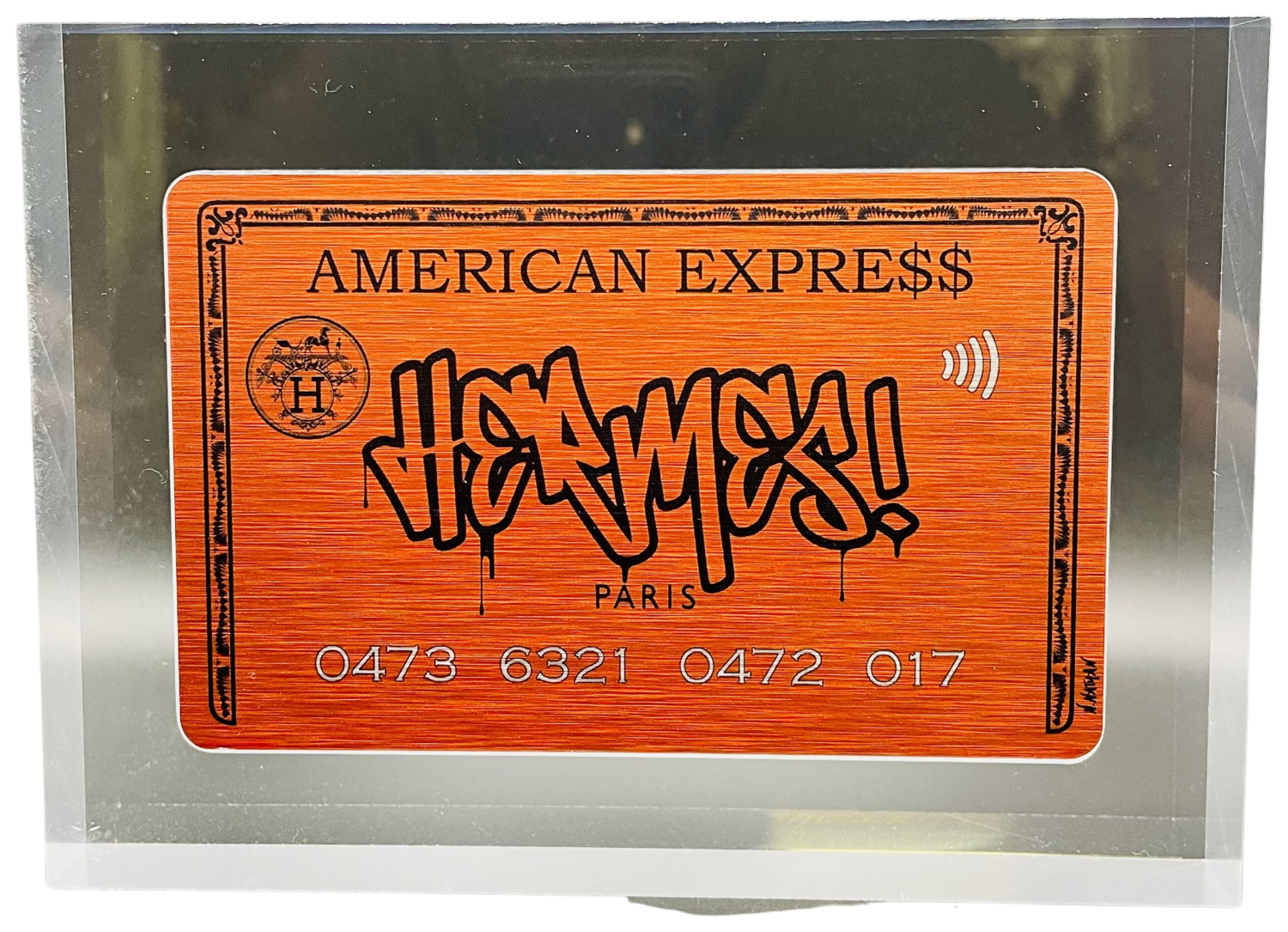 plexi card amex Hérmes N NATHAN Sculpture for sale